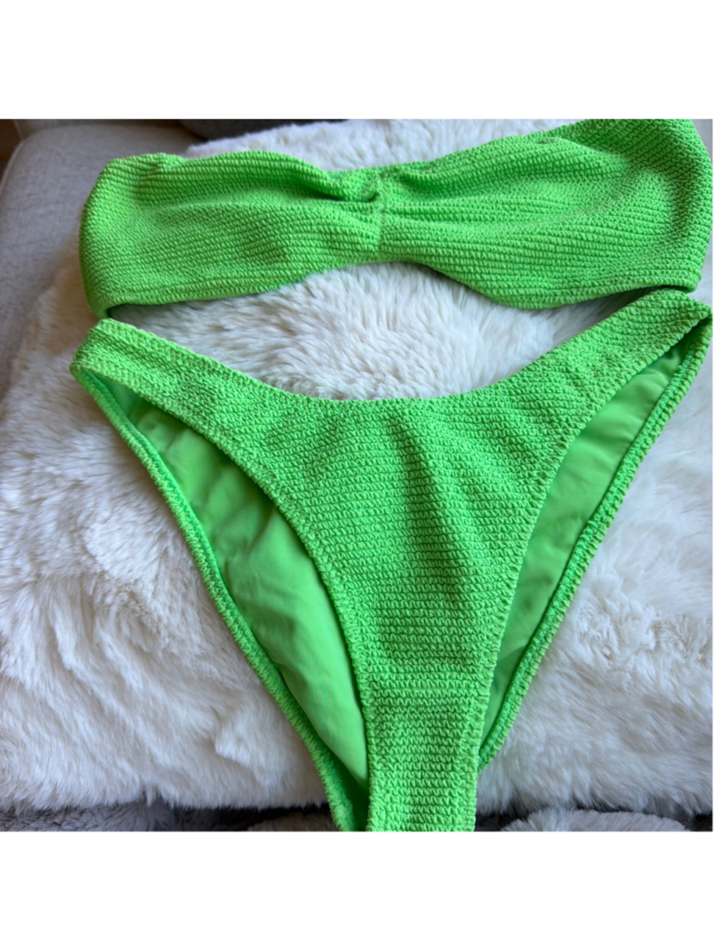 Women's L.A. Hearts Bikini Set Size M Green